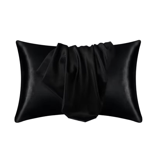 Silk Pillow Case- Black
