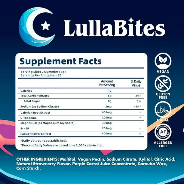 LULLABITES - NATURAL SLEEP GUMMIES